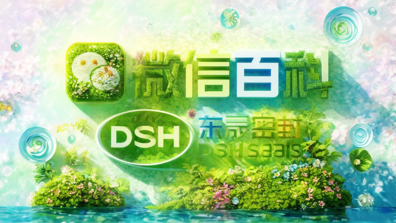 微信百科東晟密封件環保綠色效果字體海報 (1)