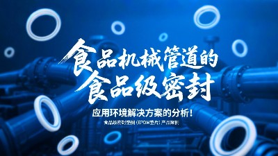 食品級密封墊圈（EPDM墊片）產品案例 ? 食品機械管道中食品級密封的應用環境解決方案的分析！