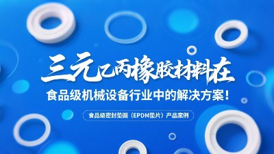 食品級密封墊圈（EPDM墊片）產品案例 ? 三元乙丙橡膠材料在食品級機械設備行業中的專業解決方案解析！