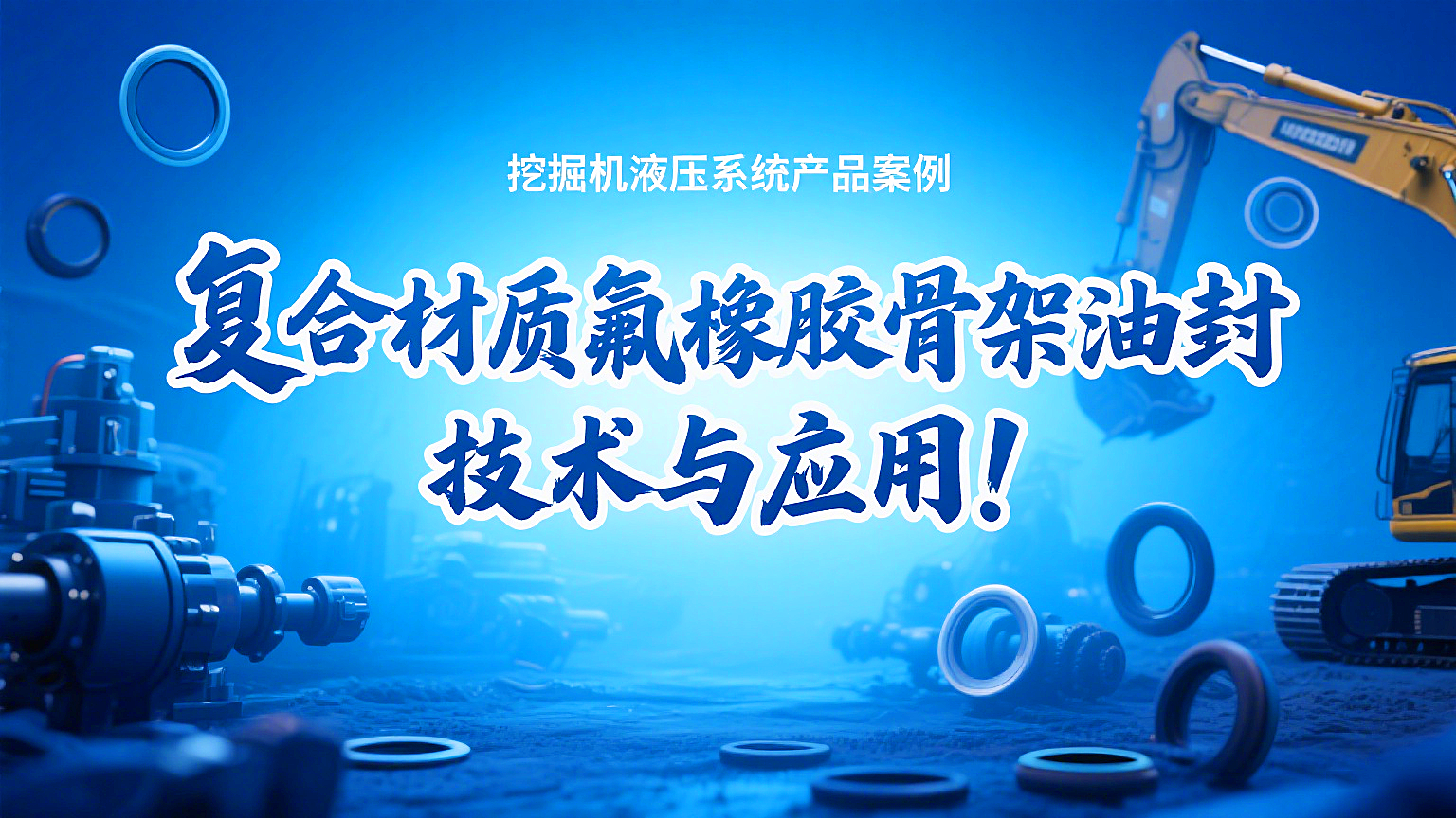 挖掘機液壓系統丨復合材質氟橡膠骨架油封的技術與應用！