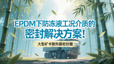 大型礦卡散熱器密封圈 ? EPDM下防凍液工況介質的密封解決方案！