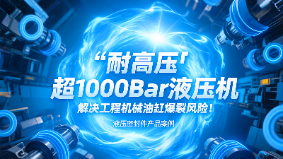 耐高壓?：超1000Bar液壓密封圈，解決工程機械油缸爆裂風險！