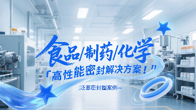 泛塞密封圈：食品、制藥和化學工業中的高性能密封解決方案！?