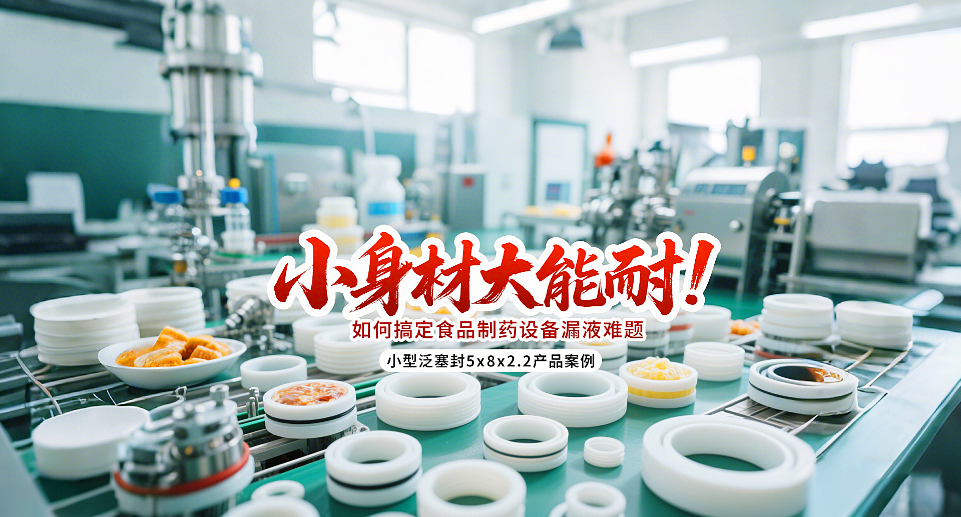 小型泛塞封5x8x2.2產品案例 ? 小身材大能耐：這款密封圈如何搞定食品制藥設備漏液難題！