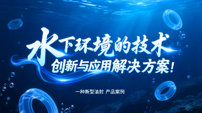 一種新型油封產品案例 ? 水下環境的技術創新與應用解決方案！