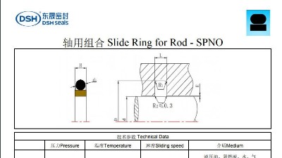 軸用組合密封圈規格尺寸表SPNO