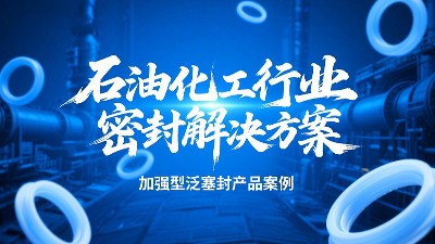 加強型泛塞封產品案例 ? 石油化工行業的密封解決方案！?