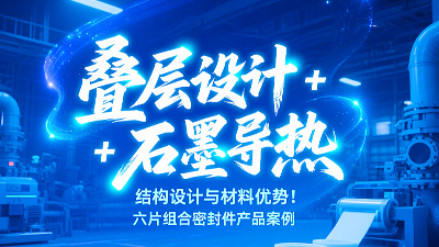 六片組合密封圈丨疊層設計+石墨導熱結構設計與材料優勢！